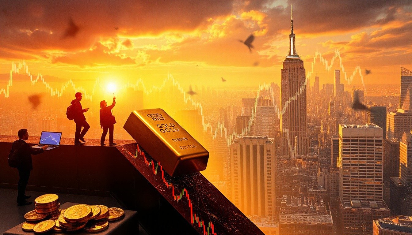 Gold Dips 1% Amid Broad Market Sell-Off After US Reopening