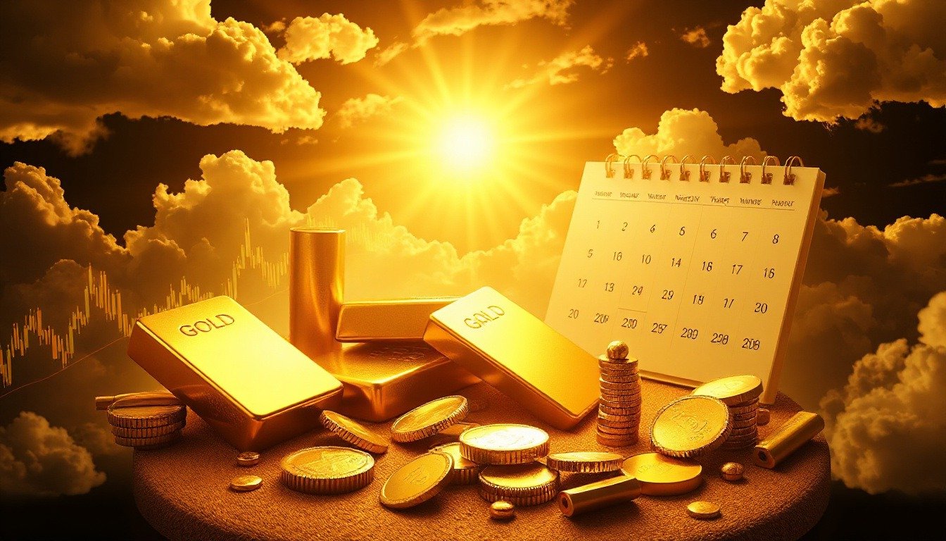 Gold Dips 1% Amid Rate Cut Doubts, Eyes Strong Monthly Gain