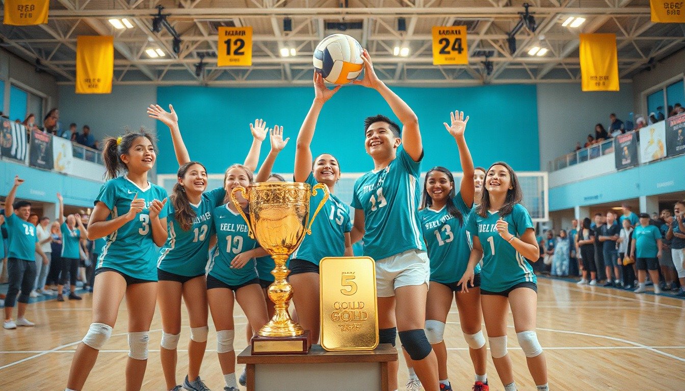 St. Mary Sharks Claim Back-to-Back Gold in Volleyball