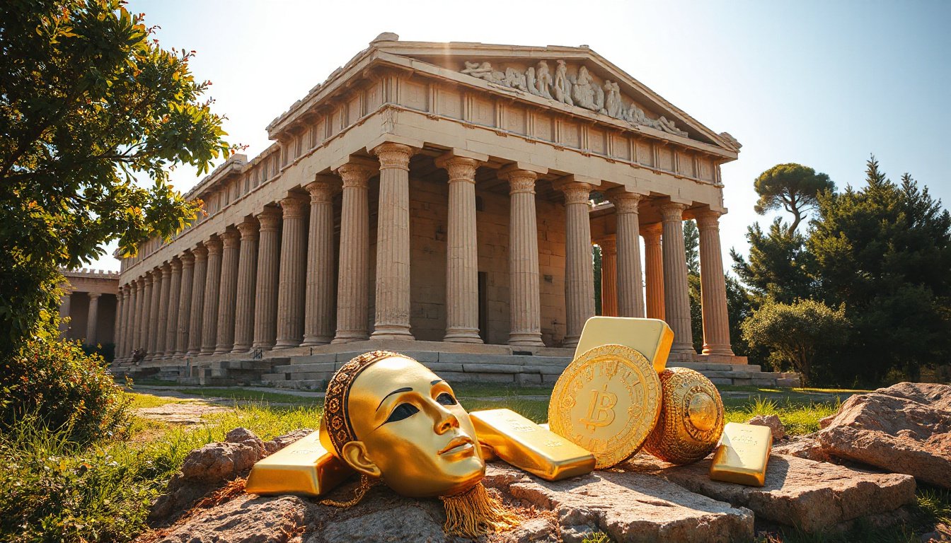 Ancient Greek Temple Unearthed with Stunning Gold Treasures