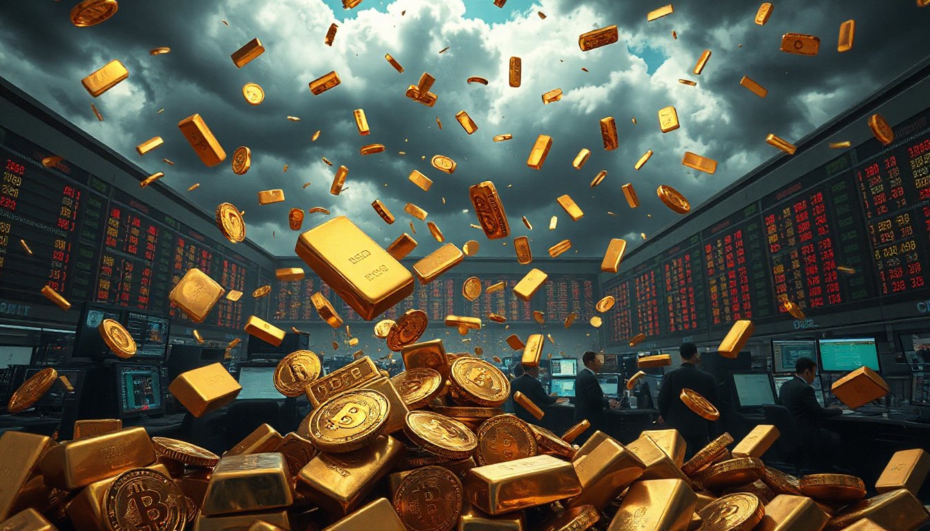 Gold Plummets 12% Amidst Market Turmoil and Speculations