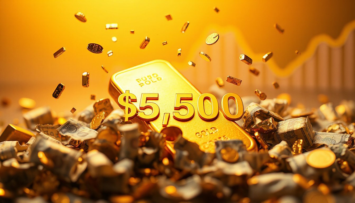 Gold Surpasses $5,500: Weak Dollar Sparks Rally
