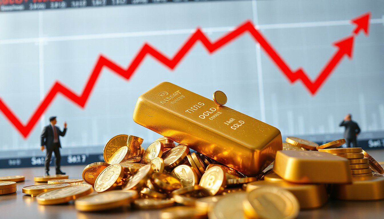 أسعار الذهب تنهار مجددًا: الأسواق تسجل خسائر فادحة