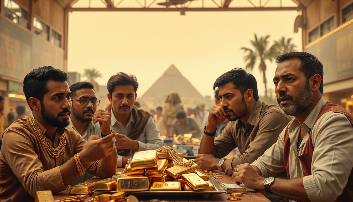 Gold Prices Plunge in Egypt Amid Global Market Retreat