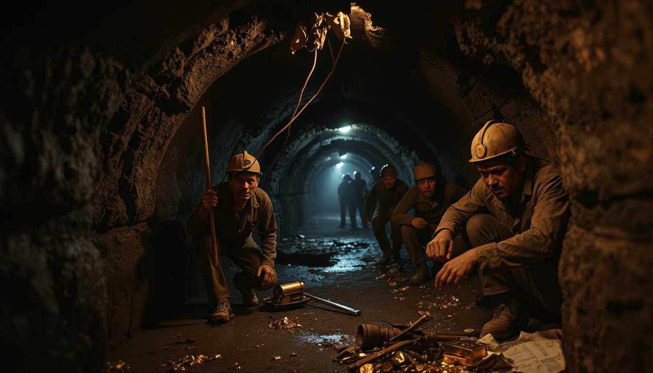 Descent into Darkness: South African Gold Miners Face Starvation Amidst Illegal Mining Crackdown
