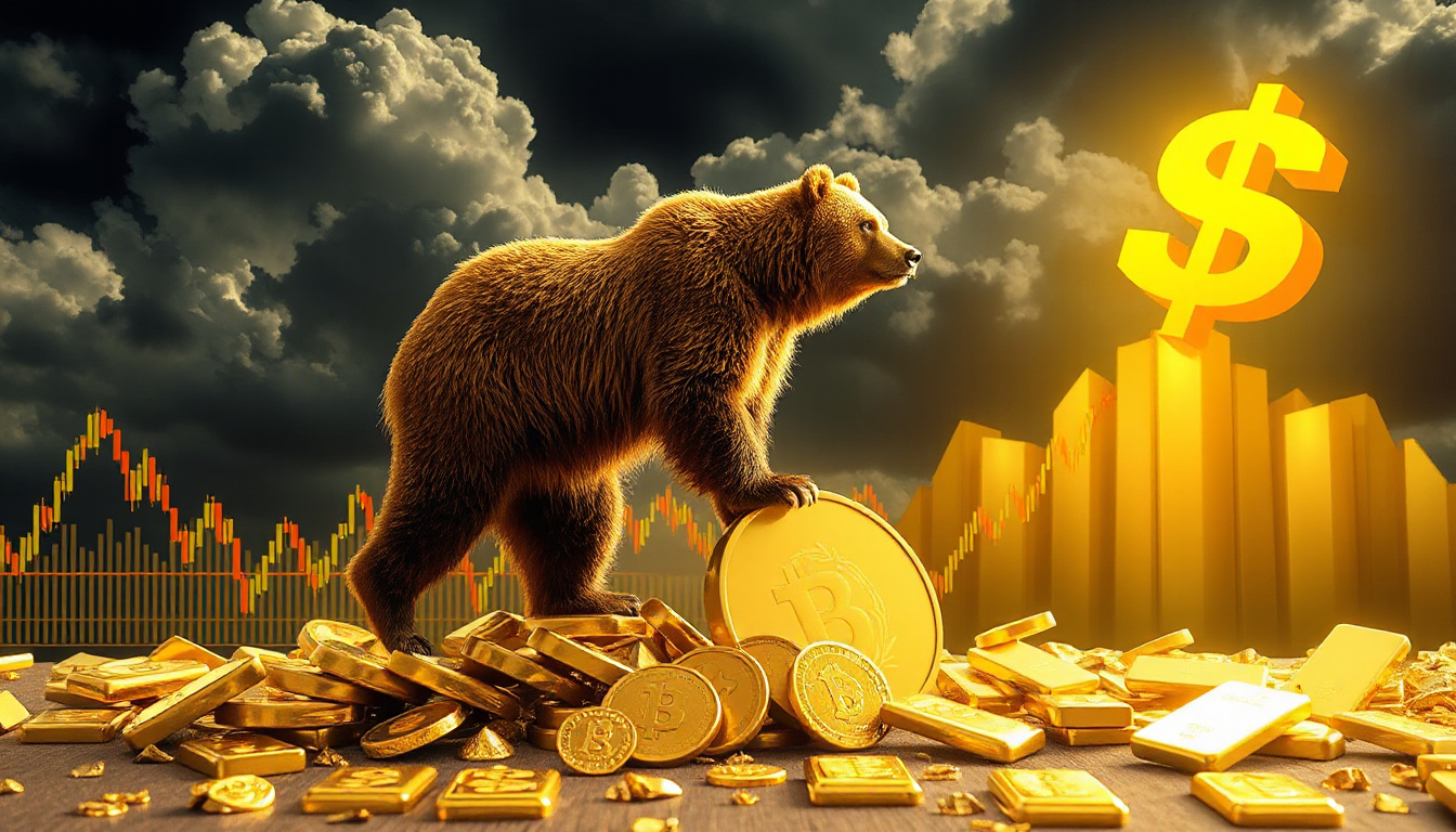 Gold Plummets Further into Bear Market as Investors Retreat Amid Rising Dollar and Treasury Yields