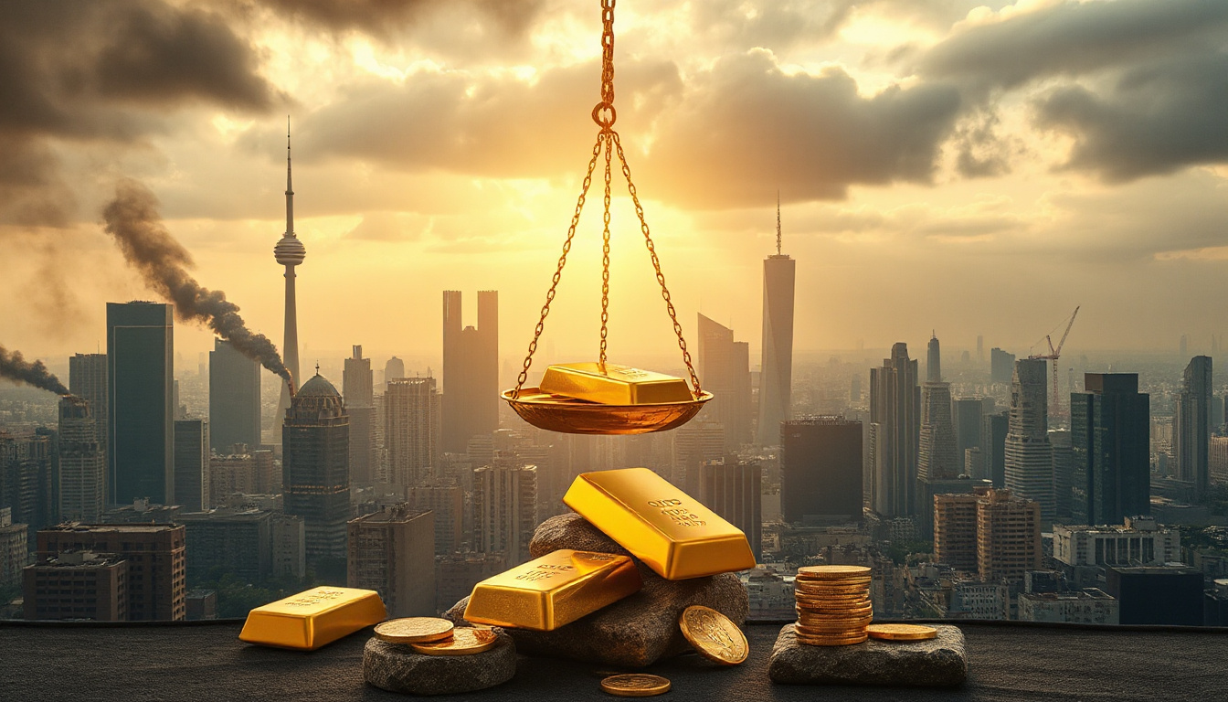 Gold Prices Dip Amid Inflation Fears from Middle East Conflict Despite Dollar Weakness