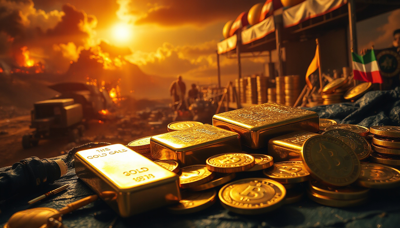 Gold Prices Rebound Amid Middle East Tensions, Yet Set for Worst Monthly Decline Since 2008
