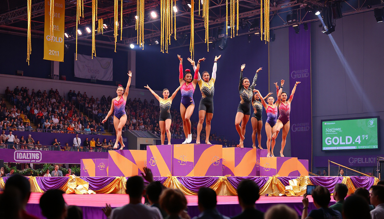 UNC Gymnastics Achieves Third Place at the Purple & Gold Podium Challenge: Highlights and Performances
