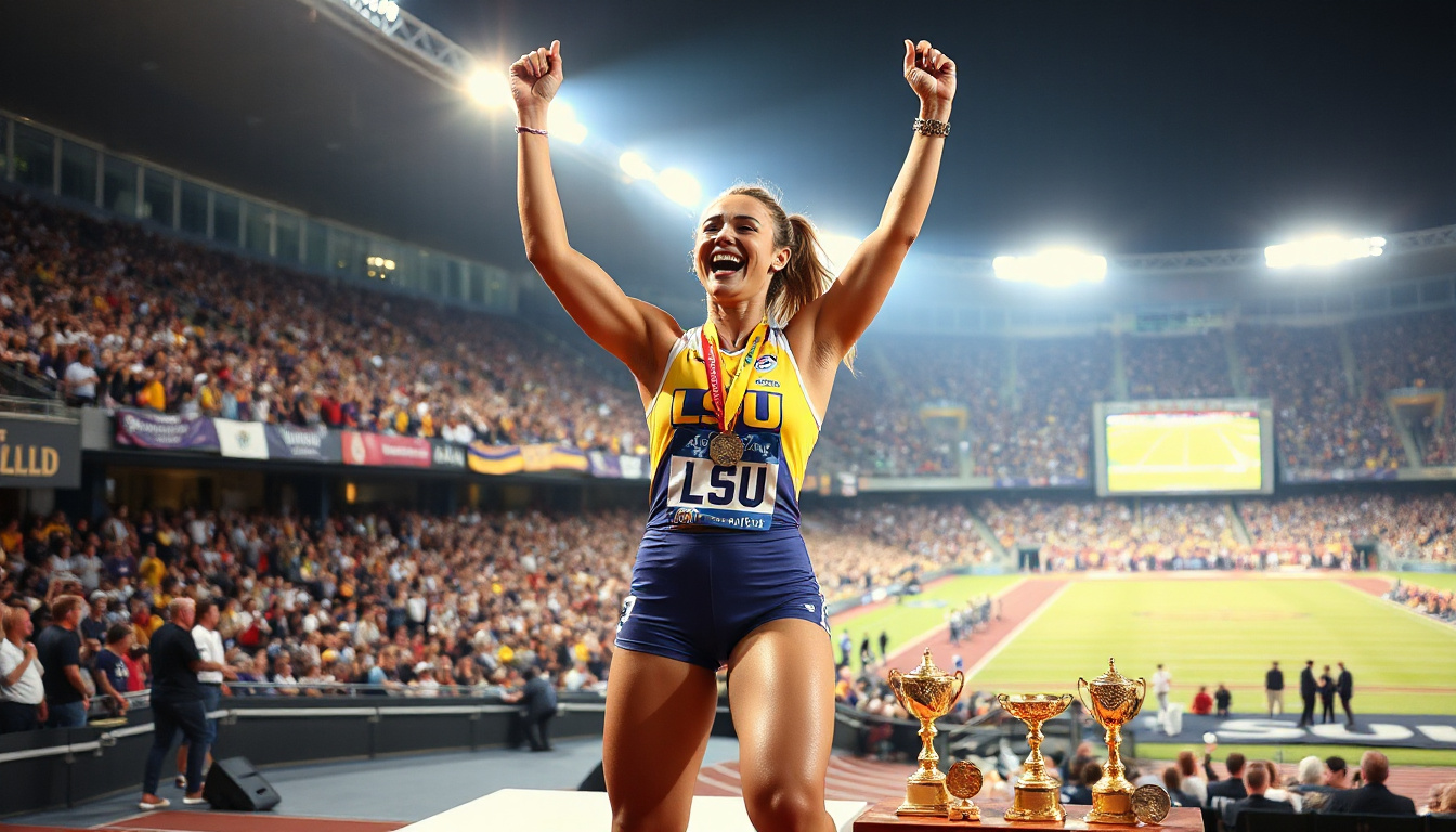 Annalies Kalma Shatters School Record Again at LSU Alumni Gold