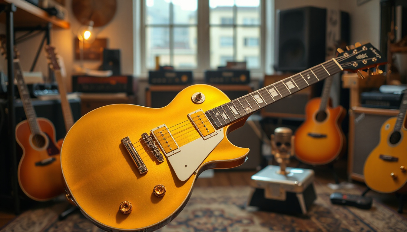 Discover the Limited Edition Gibson Custom LE 1956 Les Paul Reissue: A Golden Masterpiece with Vintage Flair