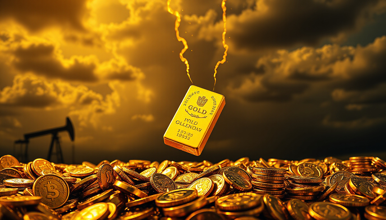 Gold Plummets Over 1% as US Dollar Strengthens and Oil Prices Surge Amid Iran Tensions