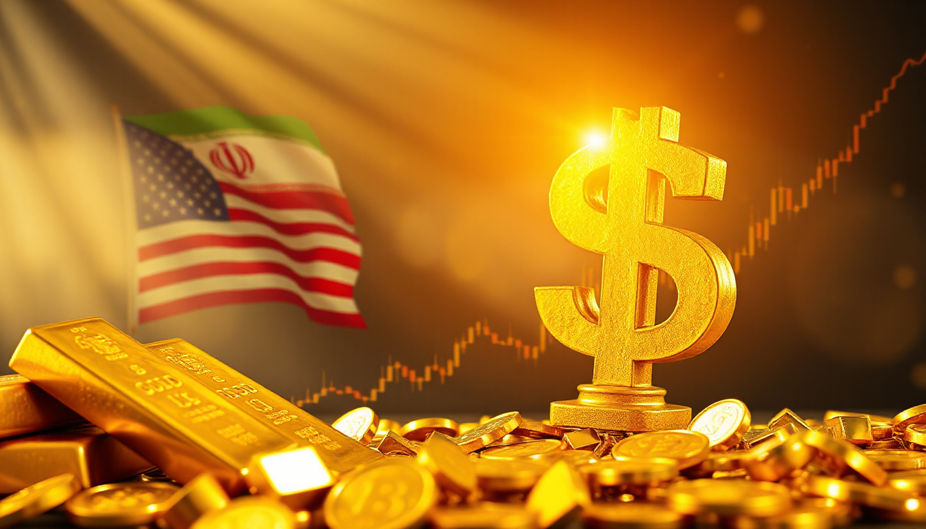 Gold Prices Dip as Dollar Strengthens Amidst U.S.-Iran Peace Talks Uncertainty