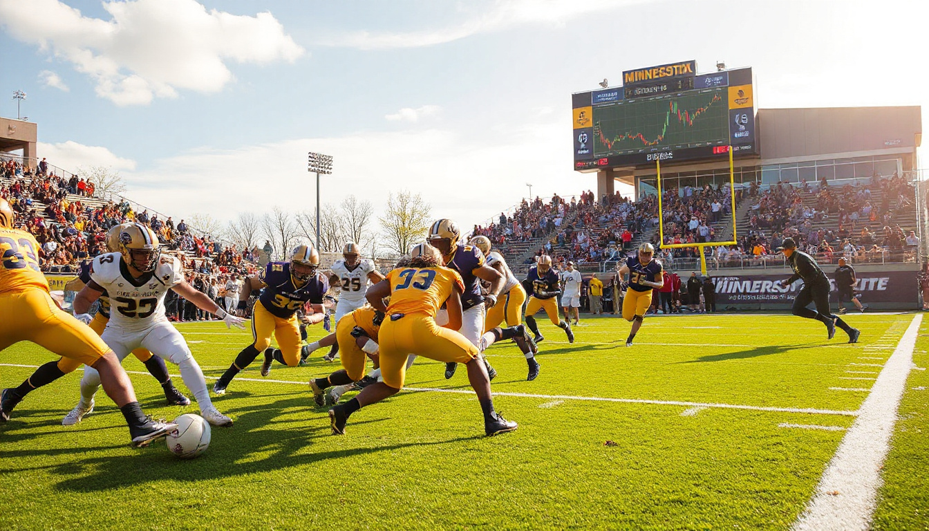 Gold Triumphs Over Purple in Thrilling Annual Spring Football Game at Minnesota State