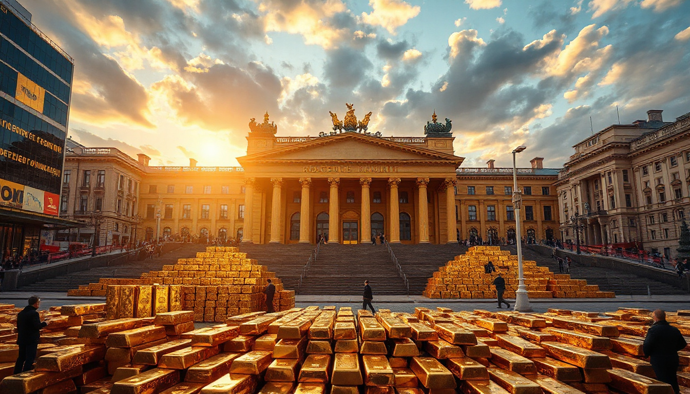 Russia's Bold Move: Selling 22 Tons of Gold to Combat $61 Billion Budget Deficit