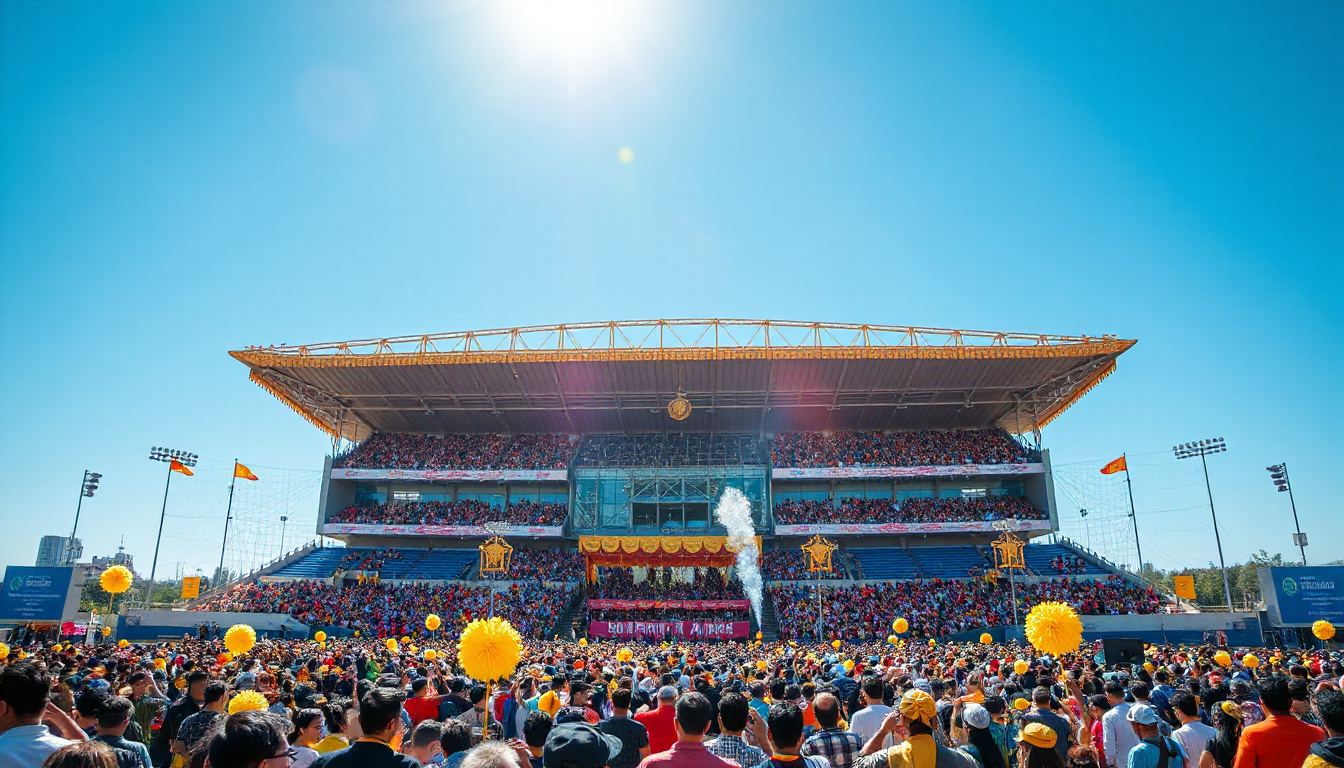 Spectacular Scenes from the Gold-Blue Spring Festival: A Photo Journey at Milan Puskar Stadium
