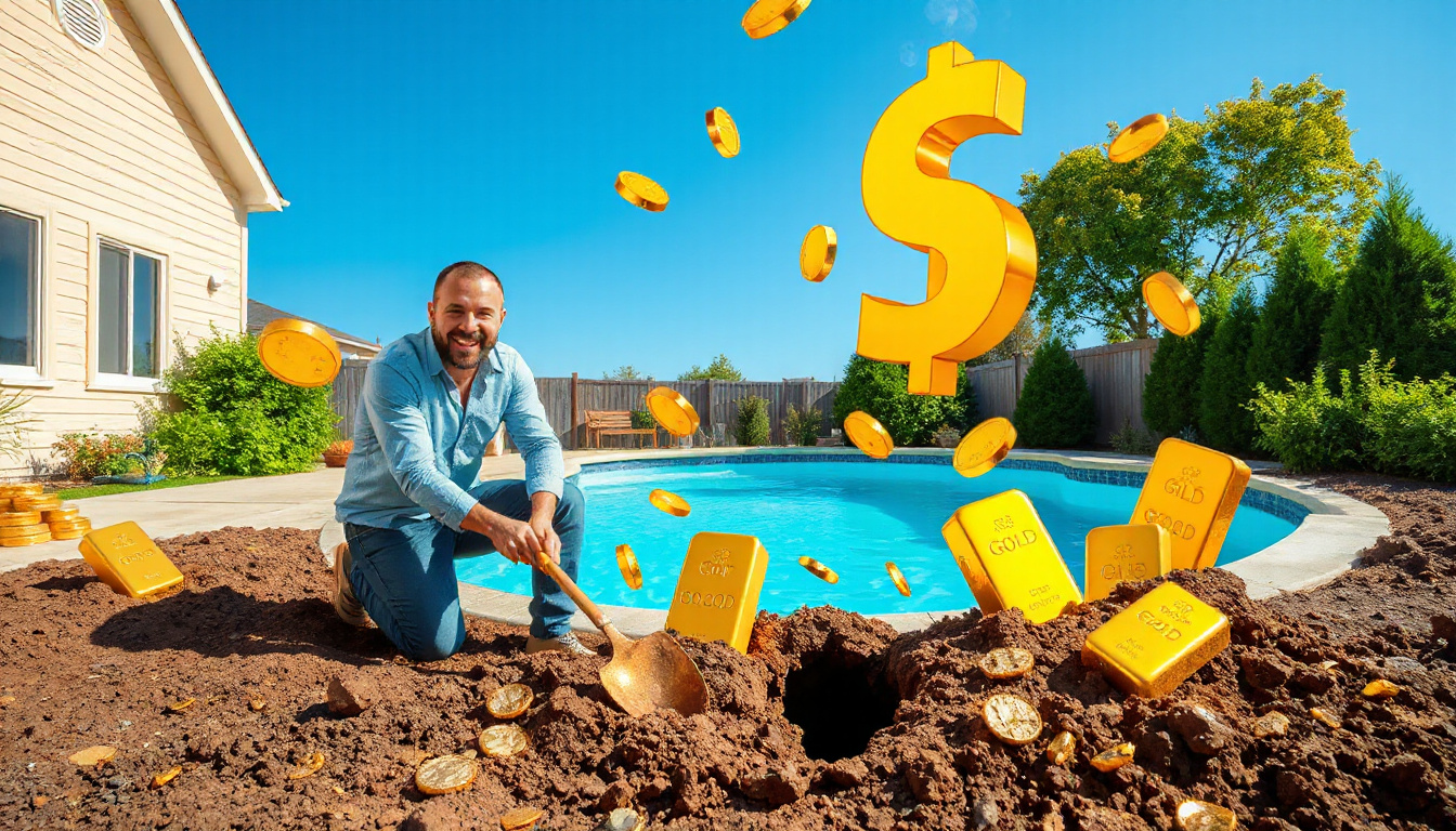 Unbelievable Discovery: Man Unearths $800K in Gold While Digging His Backyard Pool