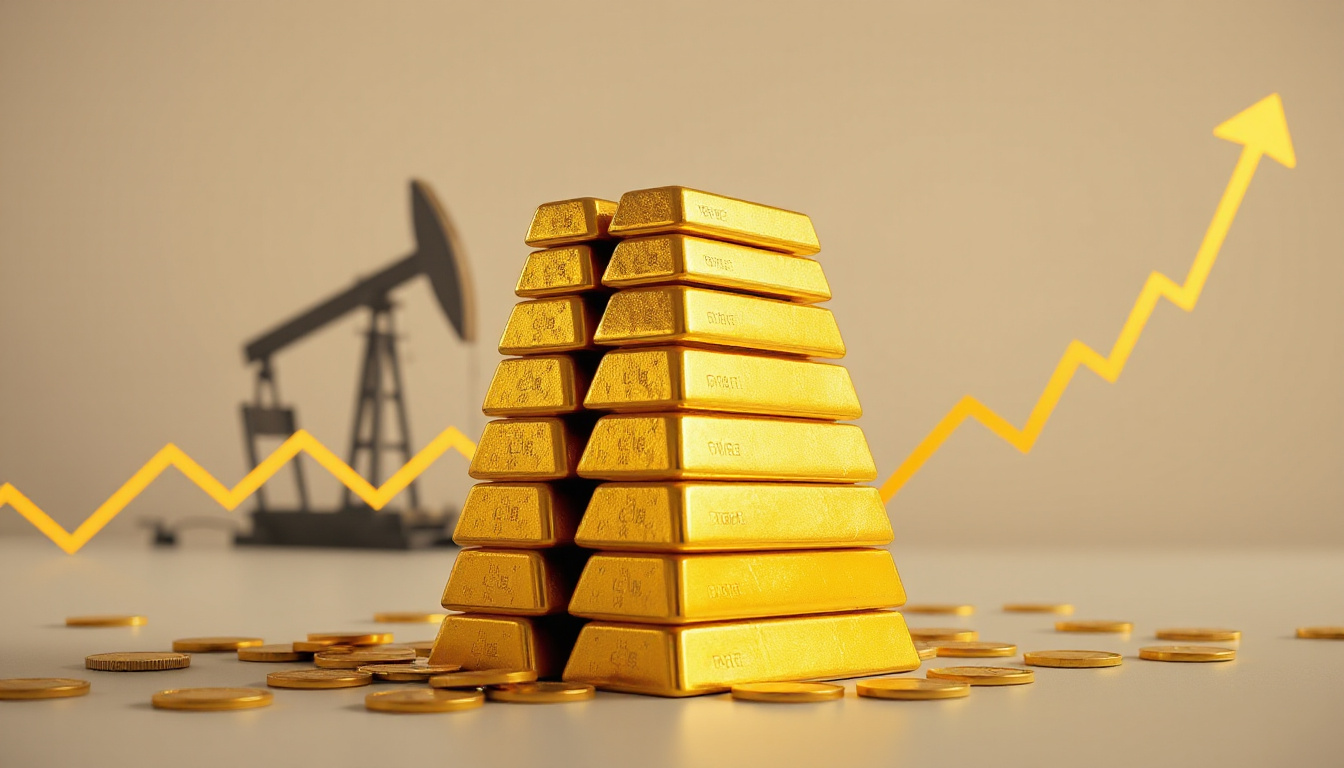 Gold Faces Second Weekly Loss Amid Rising Oil Prices and Rate Hike Bets