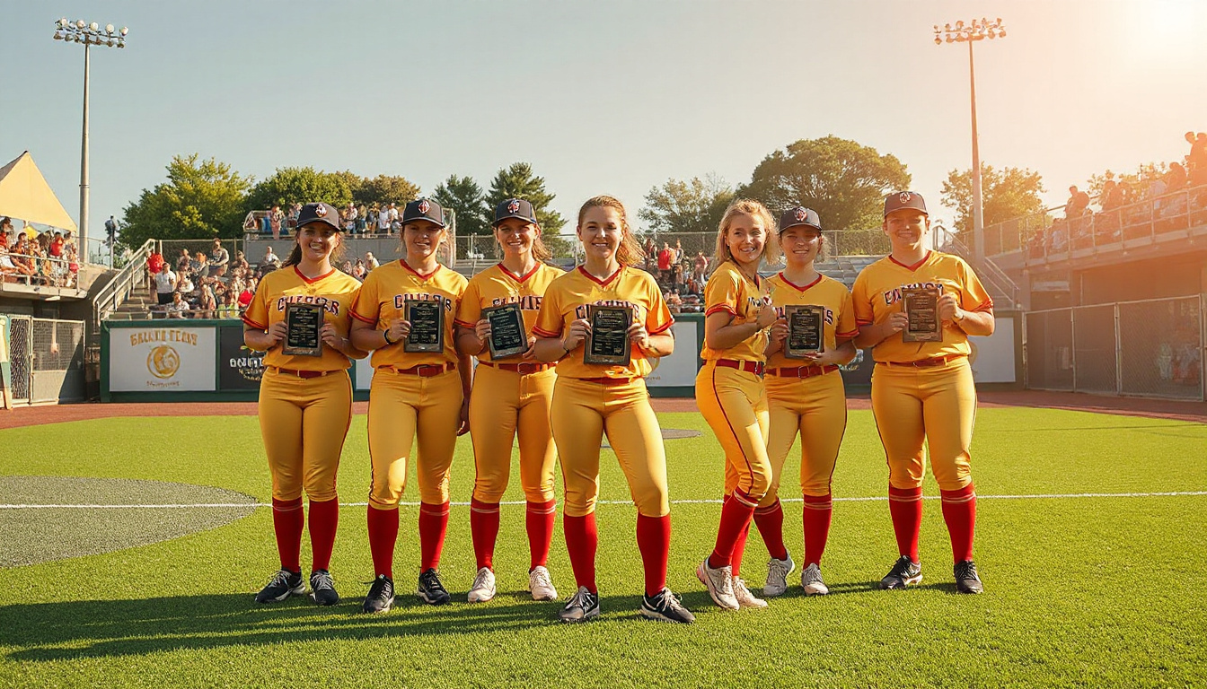 Six Chargers Shine in All-GSC Softball Honors; Baylee Darby Named Gold Glove Winner