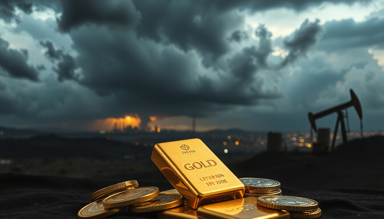 Gold Price Retreats as Oil Rises Amid Middle East Tensions