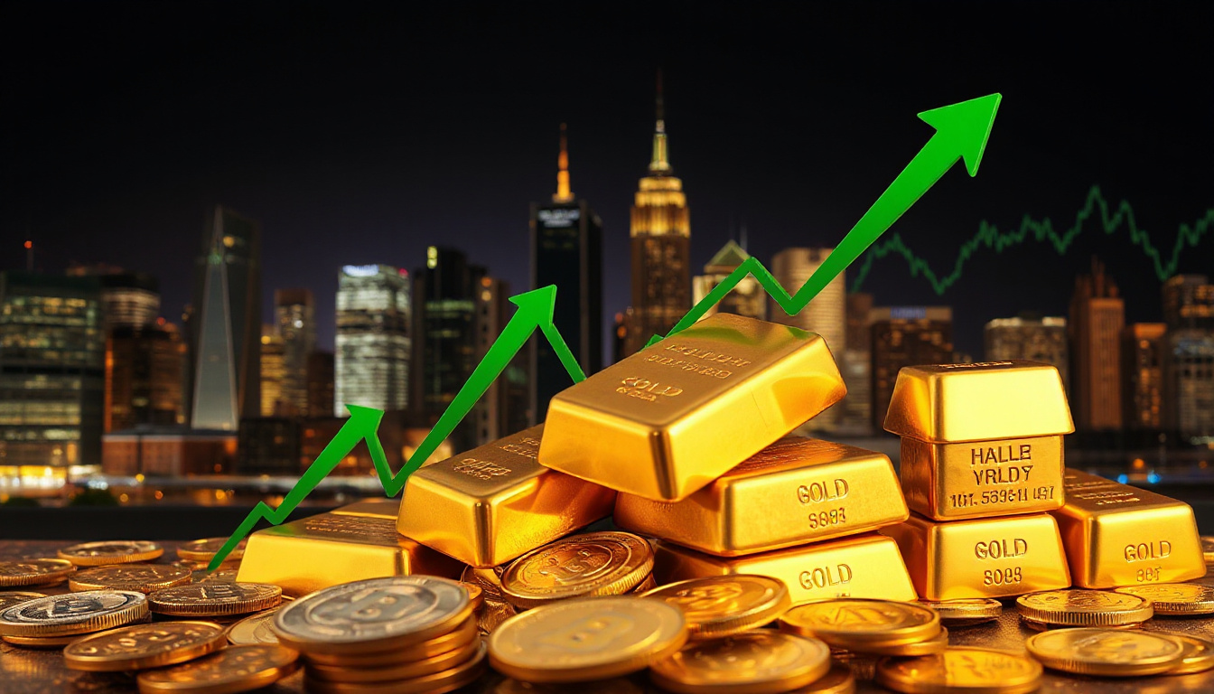 Gold Prices Fall as Rising Treasury Yields Reflect Inflation Concerns